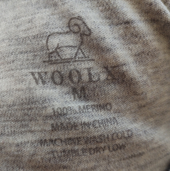 WOOLX jacket women's medium M quarter zip 100% merino wool heathered jacket gray - Picture 6 of 9